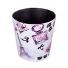 Scakbyer 10L/2.64 Gallon PU Leather Trash Can Decorative Wastebasket Waterproof