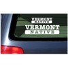 Vermont Native - White Lettering Vinyl Sticker Window Decal