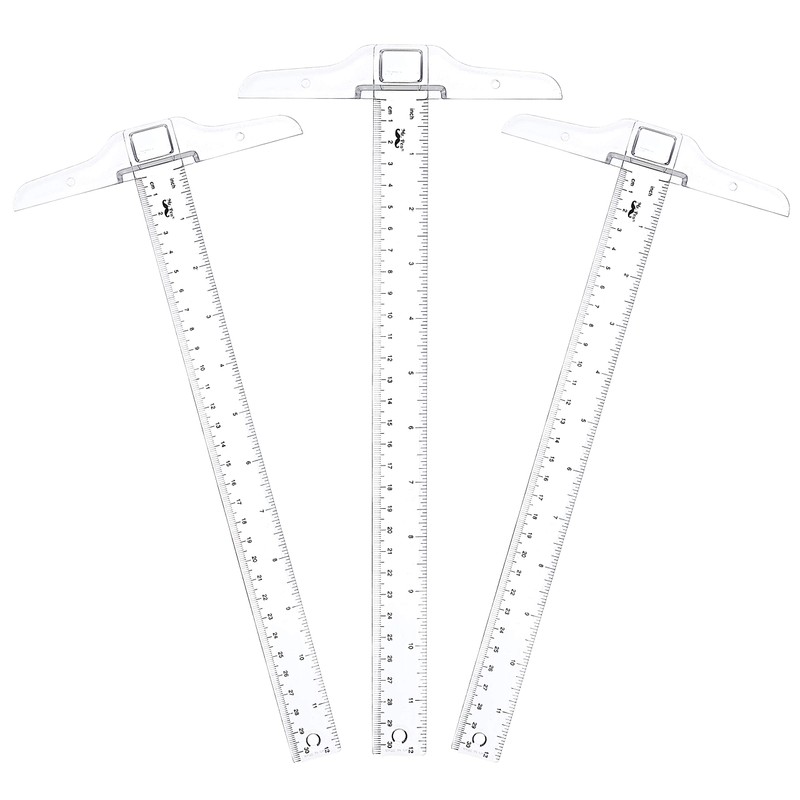 Mr. Pen- 12 Inch Plastic T-Square, 3-Pack - Drafting &