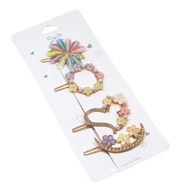 Viviraa 4pcs Korean Style Pearl Hair Clips Set for Women & Girls – Acrylic Resin Barrettes, Metal Hairpins, Decorative Bobby Pins – Hair Accessories for Daily Wear, Parties & Gifting (Multicolor)