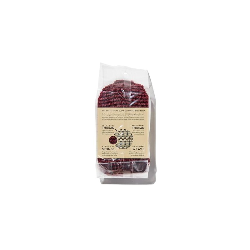 Goshi Esponja Exfoliante Ducha Baño Secado Rápido Resistente Rasgado Todo