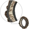 Fuzzy Steering Wheel Cover Elastic Stretch Plush Brown Universal Fit