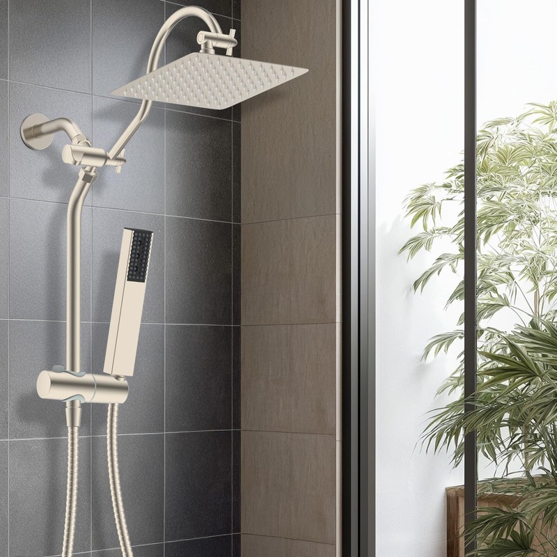 Hibbent cUPC Certified High Pressure 10'' Rainfall Shower Head, Showerhead