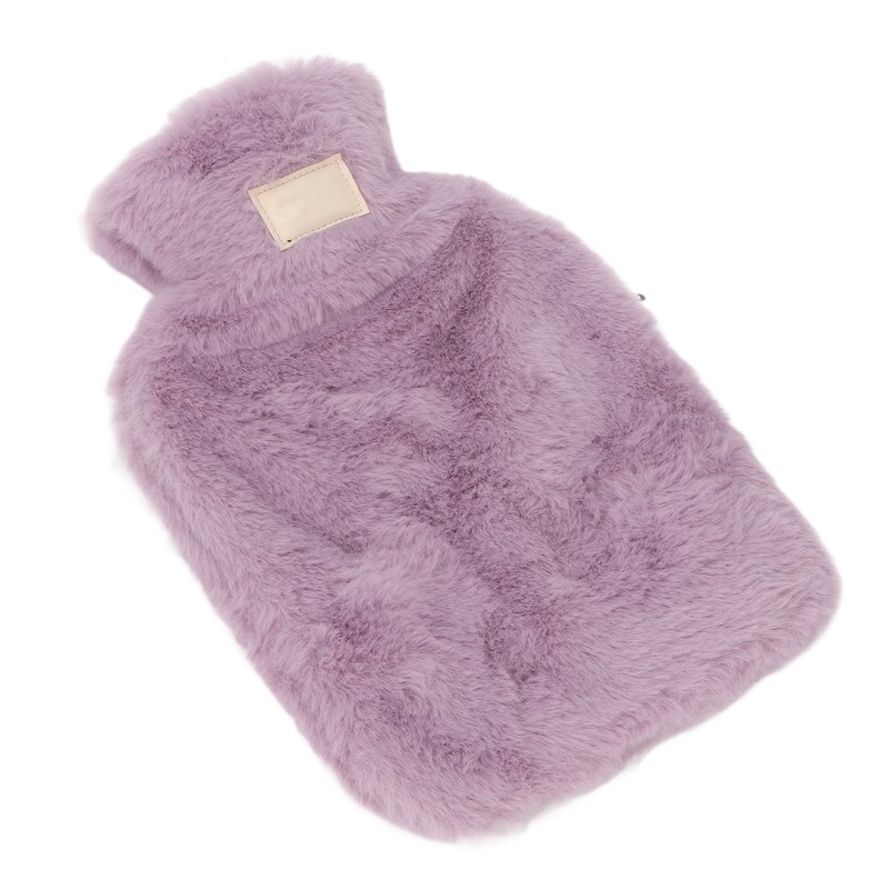 PVC Hot Water Bag with Soft Plush Cover Leakproof Winter