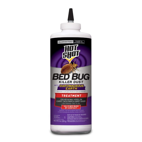Hot Shot Bed Bug Killer Dust With Diatomaceous Earth For