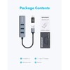 GRAUGEAR | 3 Ports USB 3.0 HUB + Gigabit Ethernet