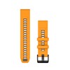Garmin QuickFit, 22mm SparkOrange/GraphiteSilicone Band