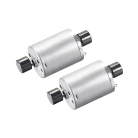 sourcing map Double Shaft Vibration Motors DC 6 V 6000 RPM Strong Performance Double Head Massager Vibration Motor 54 x 24.2 mm Pack of 2