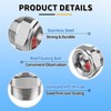 1.5" NPT Sight Glass for Air Compressor with Red Monitor