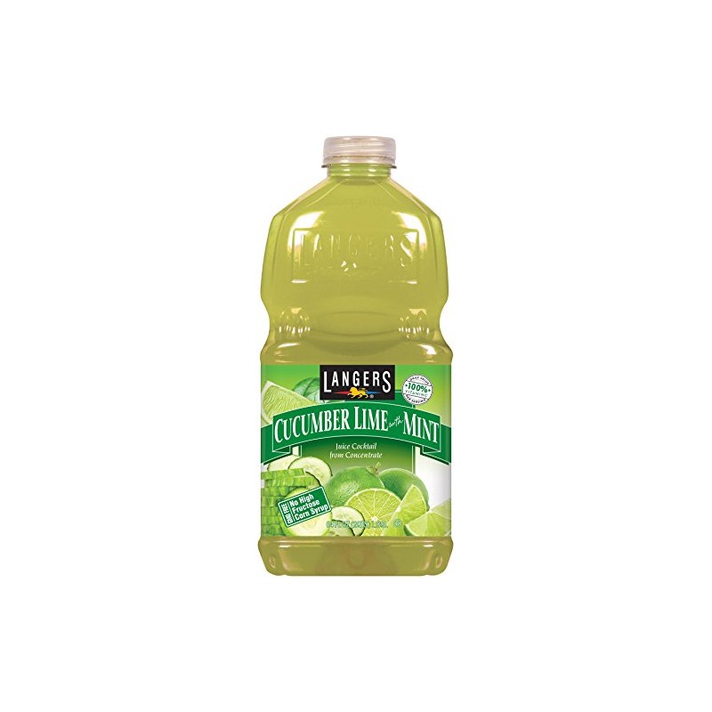 Langers Juice Cocktail, Cucumber Lime With Mint, 64 fl. oz.