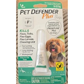 Pet Defender Plus For Dogs Kills Fleas Ticks Flea Eggs Larvae Lice FREE SHIP