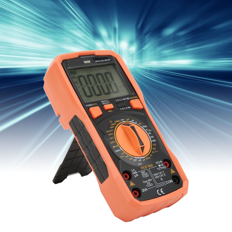 9808+ High Accuracy Digital Multimeter Multifunctional Electrical Tester Measuring AC