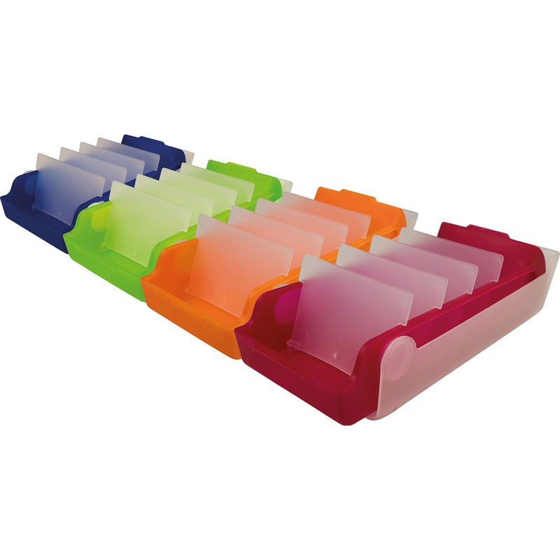 Helit Flash Beebox 800 schede, formato A7, colore: rosso