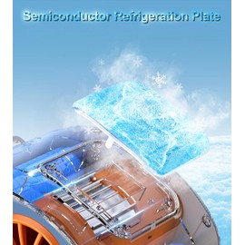 Portable Waist Fan with Cooling Plate, Personal Neck Shirt Fan 10000mAh Rechargeable, Wearable Belt Waist Air Conditioner Fans 14000RPM Powerful, 3 Speeds for Office Travel Camping Beach Outdoor Work