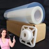 2 Rolls,22"x100ft / roll，Premium Waterproof Inkjet Instant-Dry Transparency(Milk White) Film，Great
