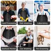 Thicker Rubber Apron, 51.18 x 35.43" Adjustable Apron, Heavy Duty