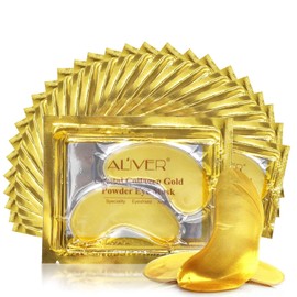 24K Augenpads,Augenpads Gold Augenringe Under Eye Augenmaske (26 Pairs), Augenringe Anti Aging Augenpads Hyaluronic Acid Collagen Eye Pads Reducing Wrinkles, Puffy Eye Augenmaske