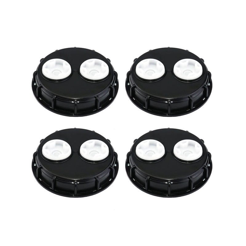 QWORK IBC Tote Tank Cap, 4 Pack 6.5 inches High