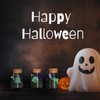 4 SET,Halloween Decor, Glow-in-the-Dark Ghost in a Jar, Halloween Party
