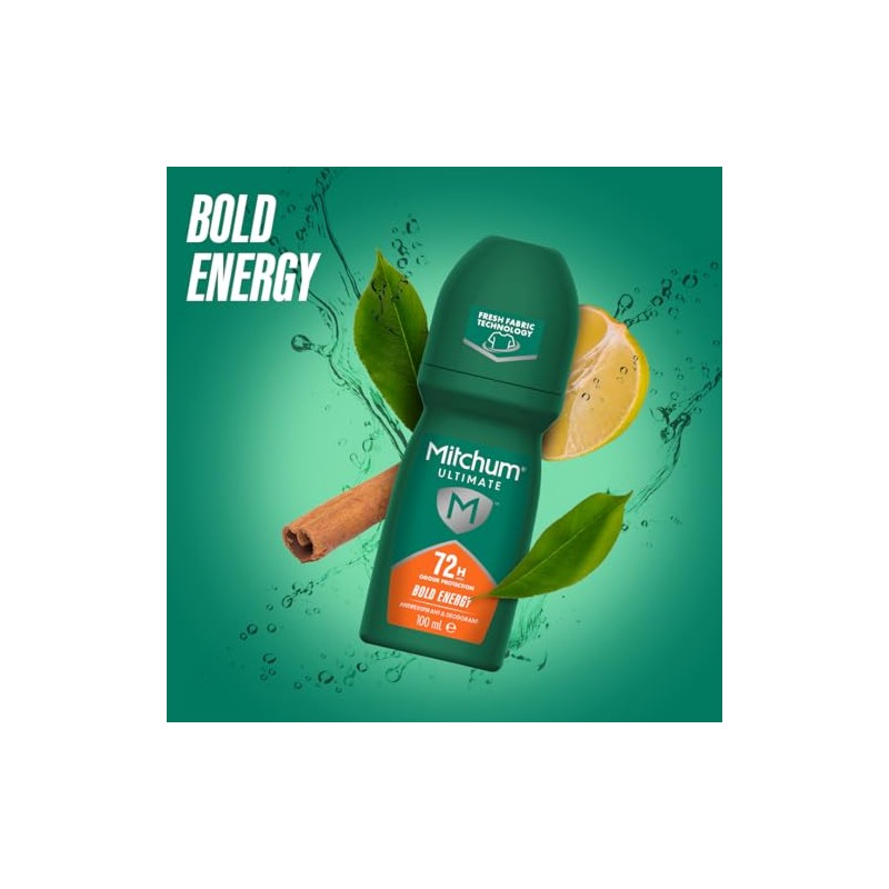 Mitchum Men's Mitchum Ultimate 72H Roll-on Bold Energy