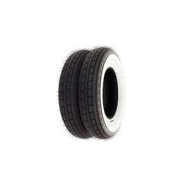 Shinko SR550 Street White Wall Tire Set - Compatible with Honda Z50A/R - 1968-1999 - Tires Only