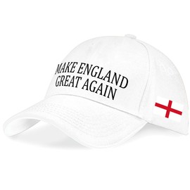 Purple Print House St Georges Make England Great Again Baseball Cap English Pride Unisex Men Women Hat, One Size, Black/Red