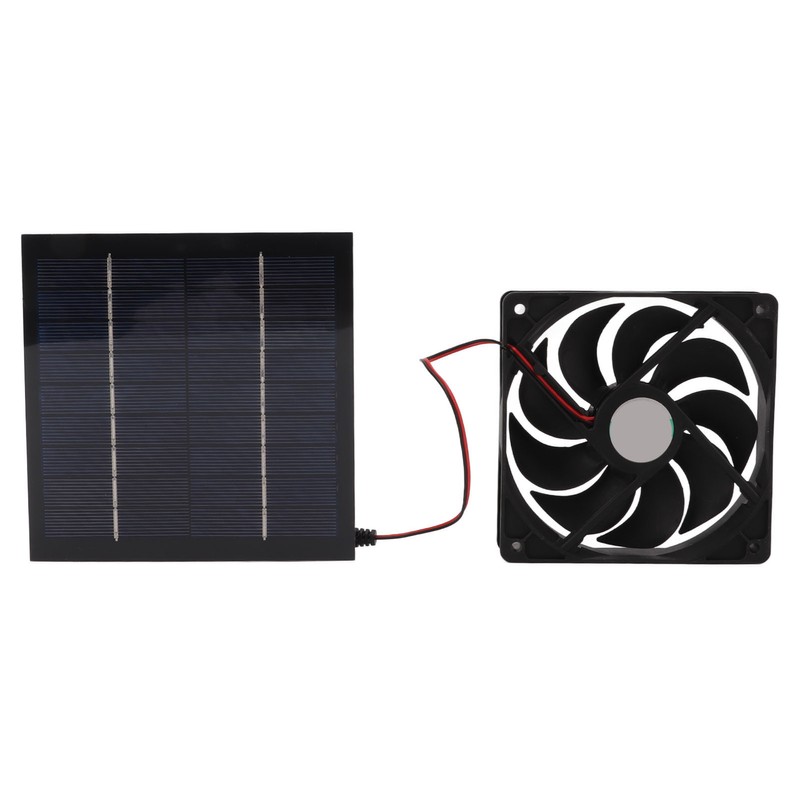 10W Solar Powered Panel Exhaust Fan Mini Ventilator Waterproof for