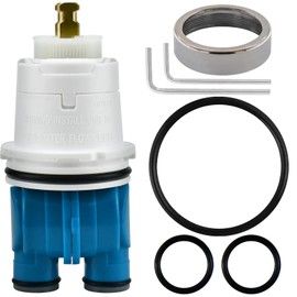 RP19804 Shower Cartridge for Delta Monitor 1300/1400 Series Shower Faucet Single Handle, Replacement Monitor Single Function Pressure Balance Cartridge, Including Shower Valve Bonnet Nut