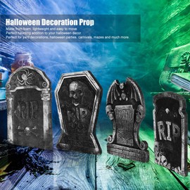 Prop Headstone, Foam Gravestone Lightweight Gravestone Prop Foam Tombstones Lifelike 5.2oz for Yard Decorations