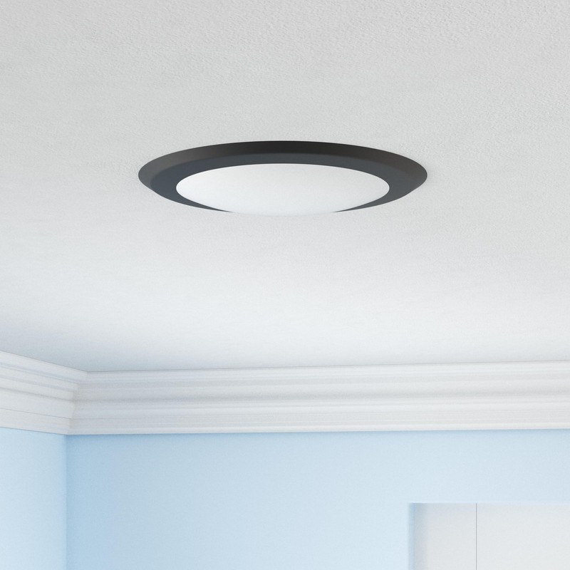 TOPELER 6In LED Bronze Disk Light, 15W Modern Flush Mount