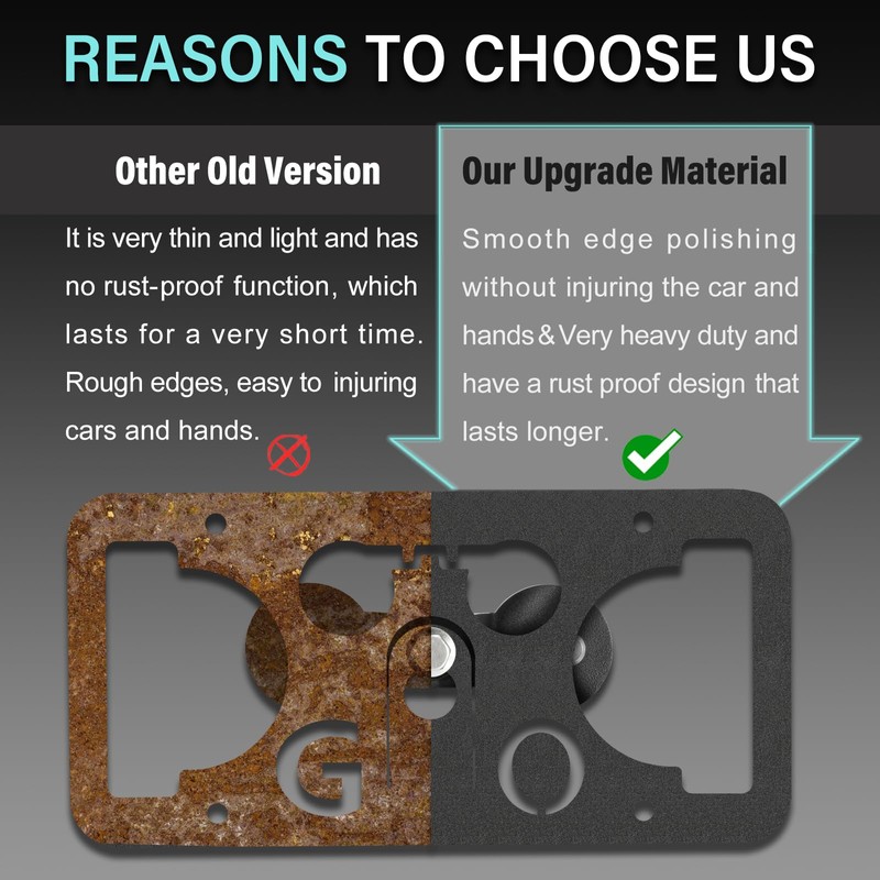 No Drill Front Bumper License Plate Mount Compatible with Subaru