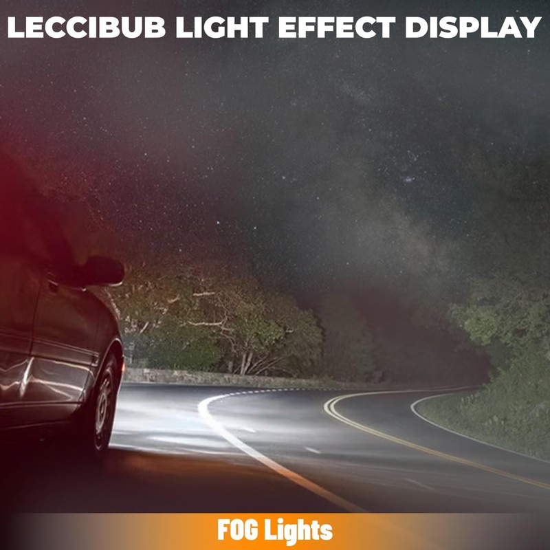 LECCIBUB Fog Light Bulbs Compatible with Ford MAVERICK 2023, H11