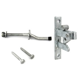 Wyre Direct Gate Latch - Gate Locks for Wooden Gates - Garden Gate Latch, Heavy Duty Gate Latch - Self Locking Gate Catch Automatic Gate Latches with Striker & Screws - Hot Dipped Galvanised