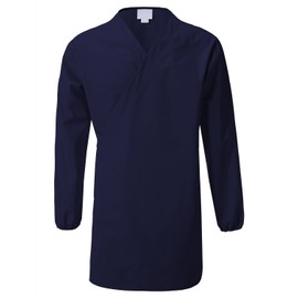 7 Encounter Unisex Multifunctional Long Sleeves Wrap Smock Navy Size 2XL/3XL