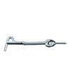 DGHAOP 6pcs Zinc-Plated Iron Spring Hook and Eye Safety Latch