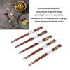 5 Pares de Palillos de , Palillos de Chinos Reutilizables,
