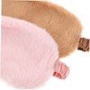 Ipetboom Plush Sleeping Blindfold Pcs Furry Nap Mask Soft Eye