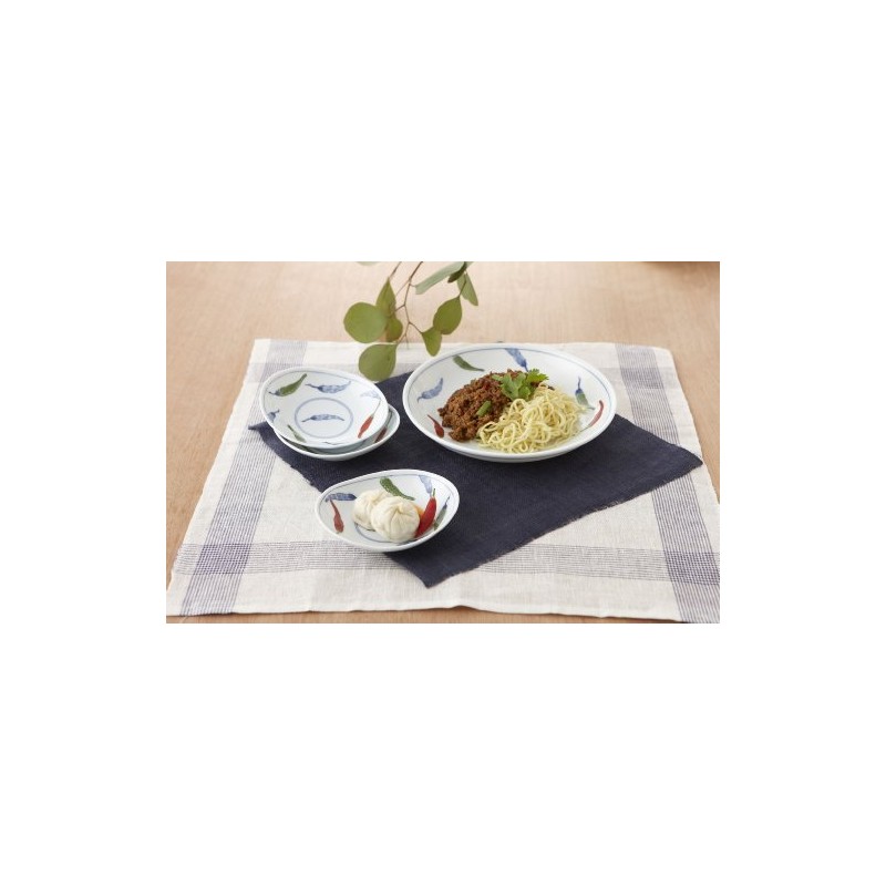 11th Chili Pepper 22.5 cm Oval Deep Dishes AM – nto70df