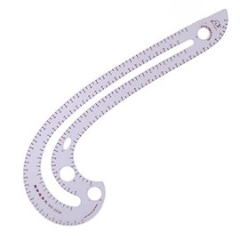 HONEYSEW Sewing Tools Transparent Ruler Soft Plastic Comma Shaped Curve Ruler Styling Design Ruler French Curve Multifunctional Grading Scale 5 Styles For Choose (3234)