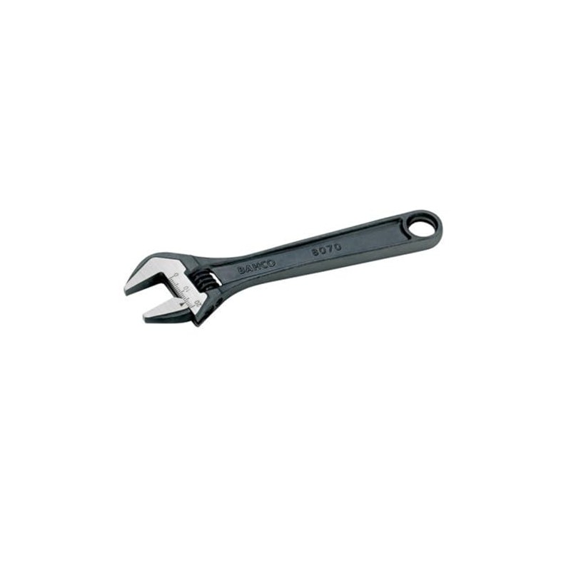 Bahco 8069 IP Black-Finished Adjustable Wrench in Industrial Pack, Grey,