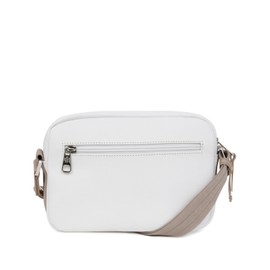 Hexagona Women's Paris-Trotteur Serena Collection-White-in Synthetic Woman Shoulder Small Bag-Crossbody Handbag, L : 24 x h : 17 x P : 6 cm