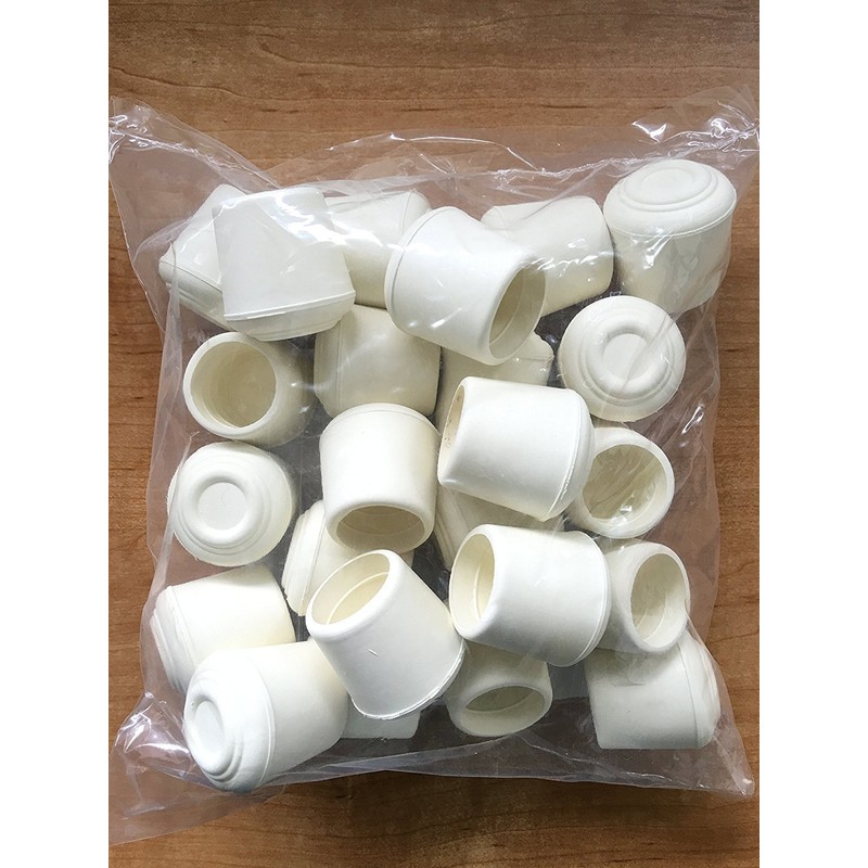 Shepherd 40 Pack Non-Slip Round Rubber Leg Tip Floor Protectors