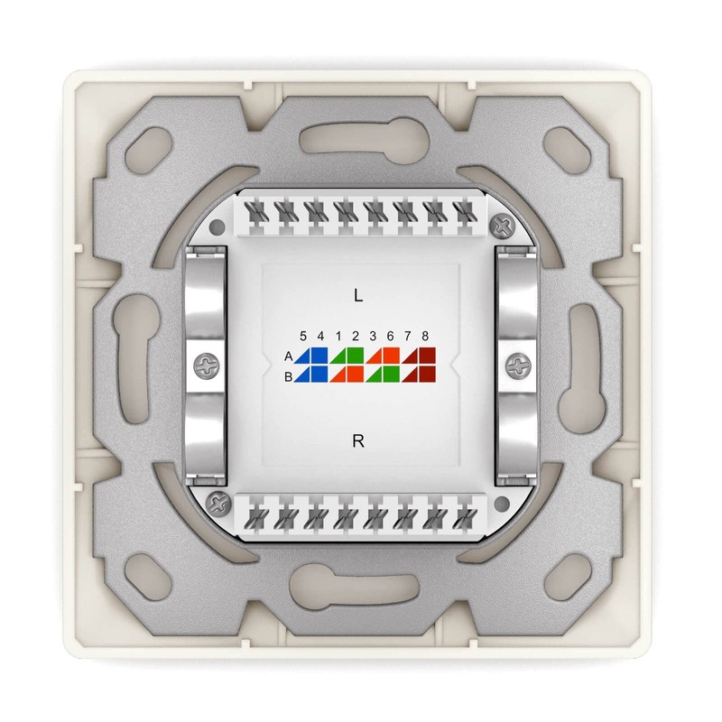 hb-digital 1x CAT 6a Network Socket LAN Socket Universal Junction