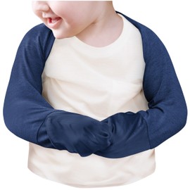 Scratch Mitten Sleeve fits 6-12 Months | Scratch Relief Sleeves for Kids | Midnight Blue 6-12M
