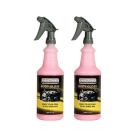 Zenex Body Gloss Liquid Spray Wax - High Gloss Professional-grade Detail Spray Wax | Cleans & Protects Painted Surfaces, Glass, Chrome, & More | Water-Repellant Protection | 32 oz (2 Pack)
