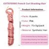 French Curly Braiding Hair Pre Stretched Loose Wavy Braiding Hair