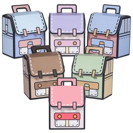 Pineraap 30 Pcs Back to School Gifts Boxes, First Day of School Small Gift Bag Backpack Shape Treat Candy Box Goodies Party Favor Box Bulk for Preschool, Classroom Decor