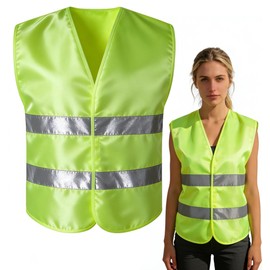 WTZWYFWJ Car Safety Vest, Set of 6, Reflective Safety Vests 2025 - Car Safety Vest, Breakdown Vest, Car Vest, Safety Vest, Yellow - High Visibility Vest - Safety Vests for Adults