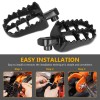 SHENKENUO NEW Foot Pegs Rests Pedals Pad Dirt Bike For