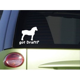 EZ-STIK got Draft HorseI742 6 inch Sticker Horse Decal